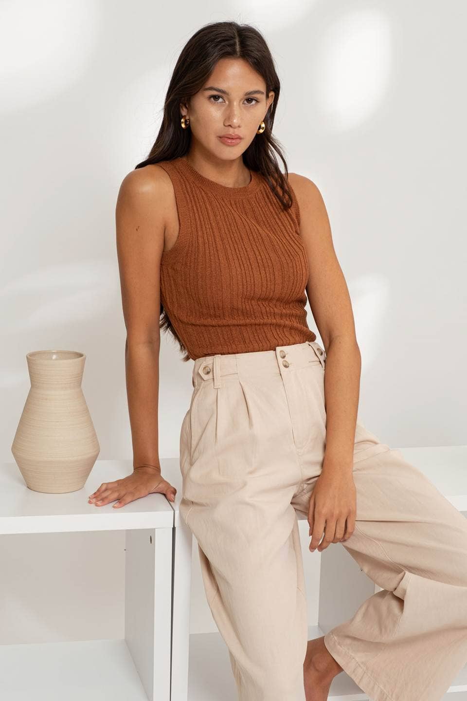 Sonnie Knit Copper Tank