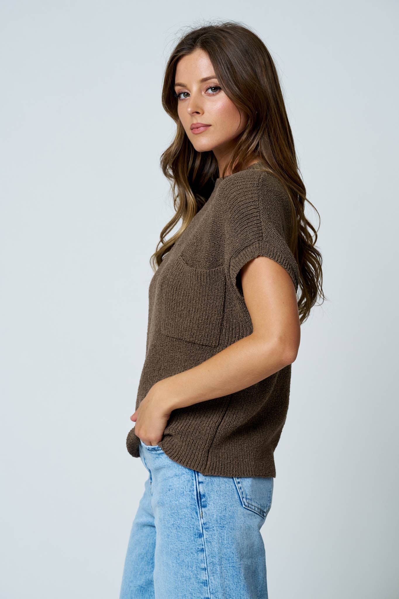 Deitz Short Sleeve Sweater Top (2 Colors!) PREORDER