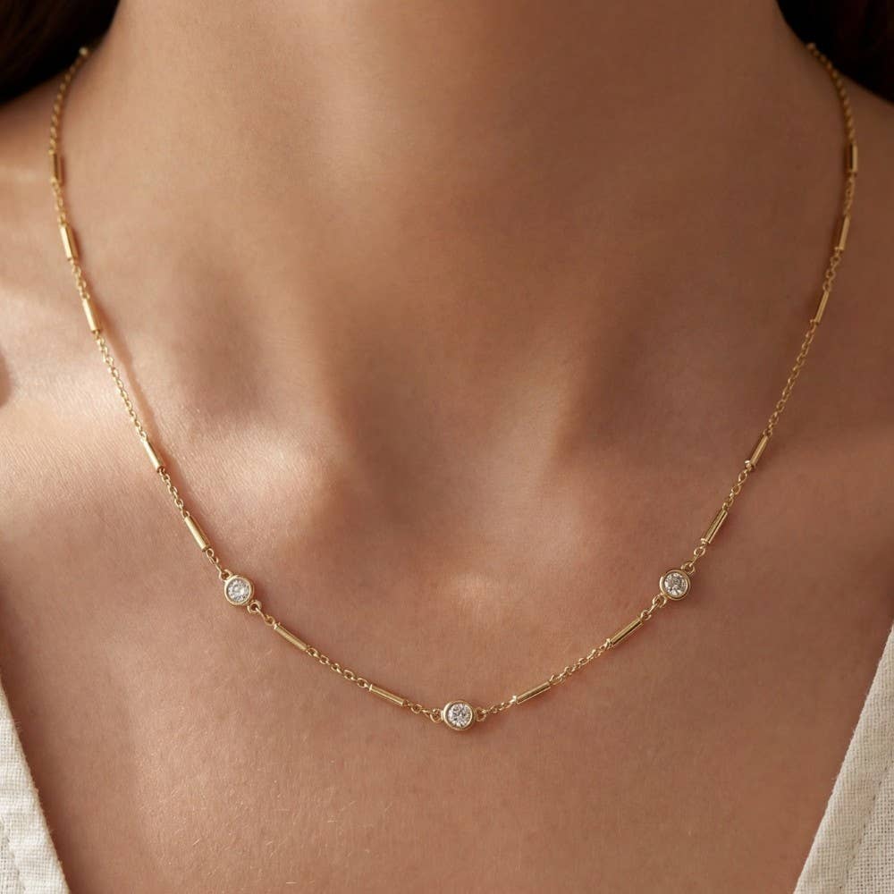 Adi Station Bar Chain Necklace