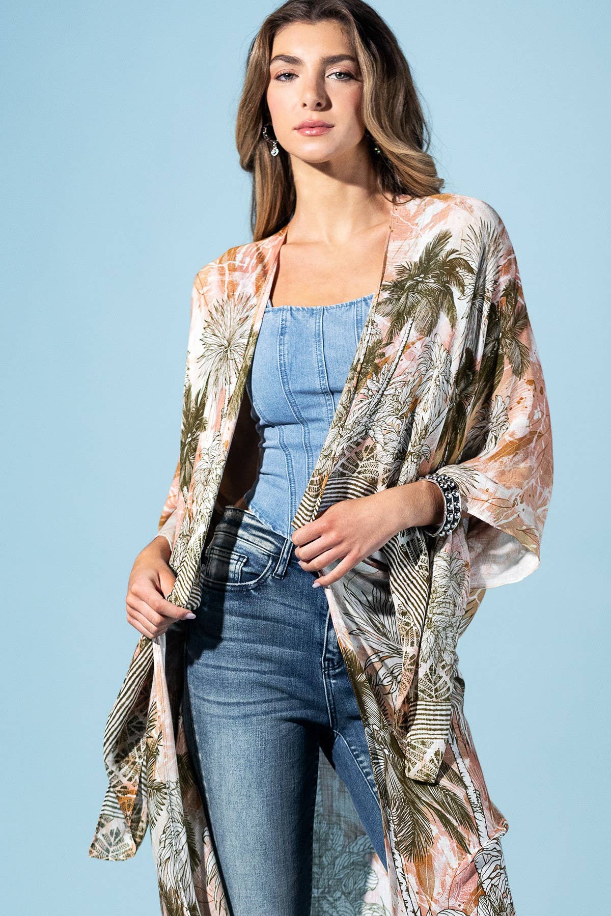 Sunset Palm Kimono