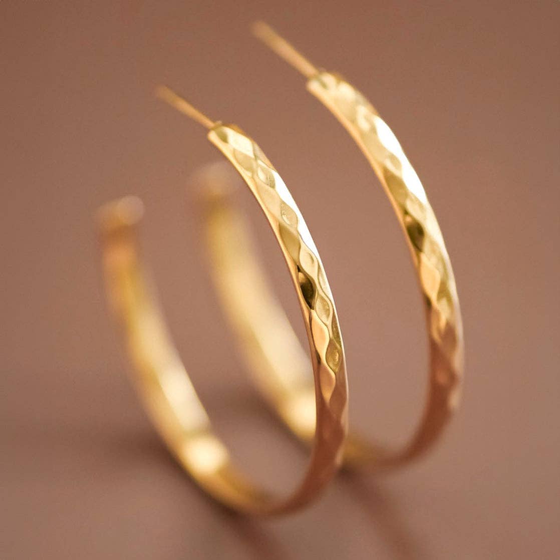 Azzie 18K Gold Hoop Earrings
