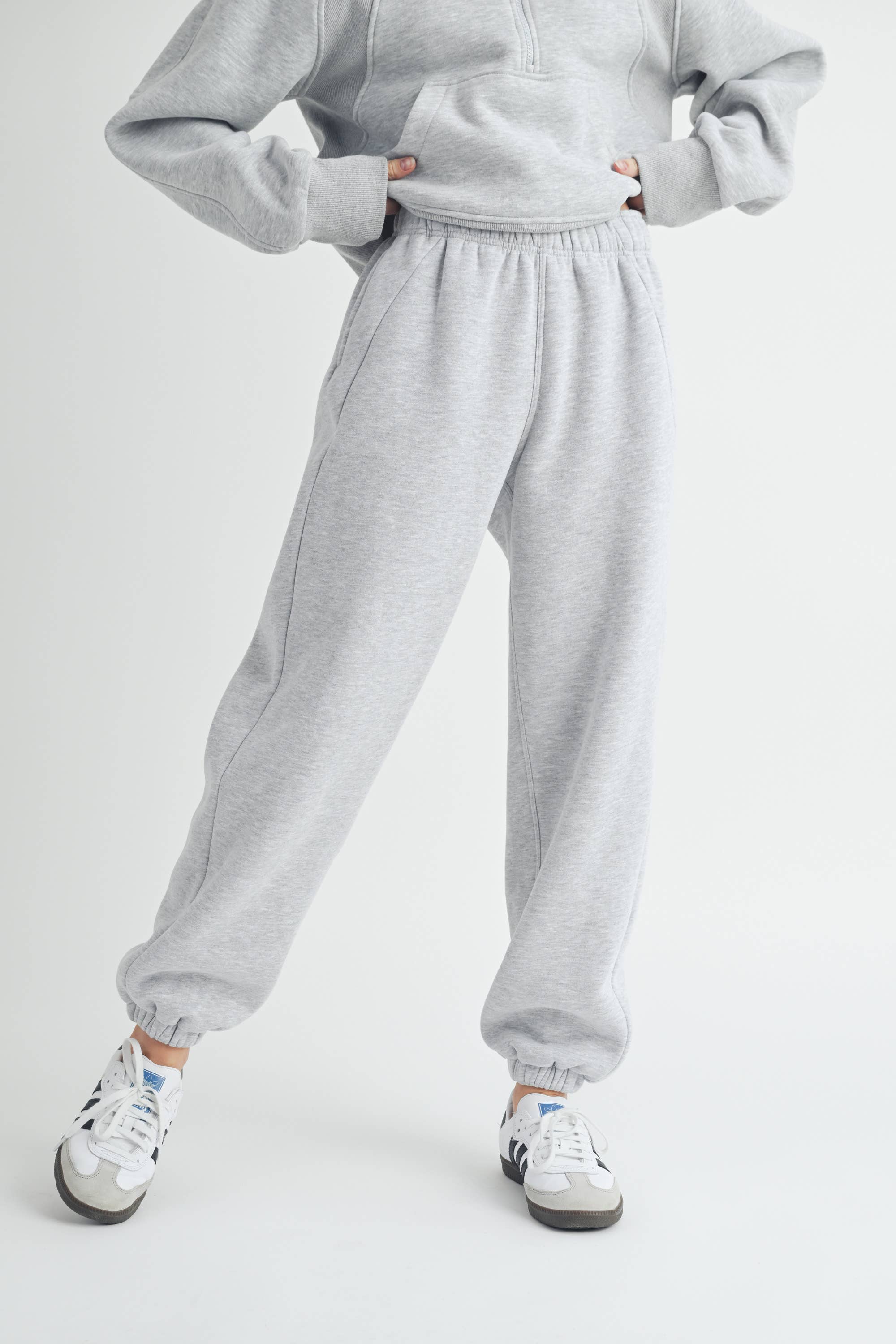 Rani Heather Grey Jogger Pants