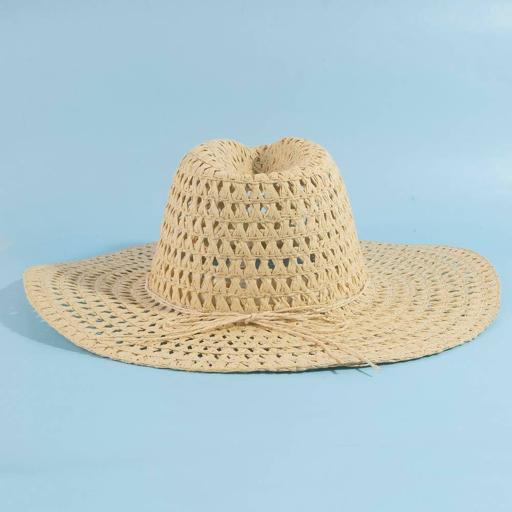 Abbey Straw Braid Floppy Sun Hat