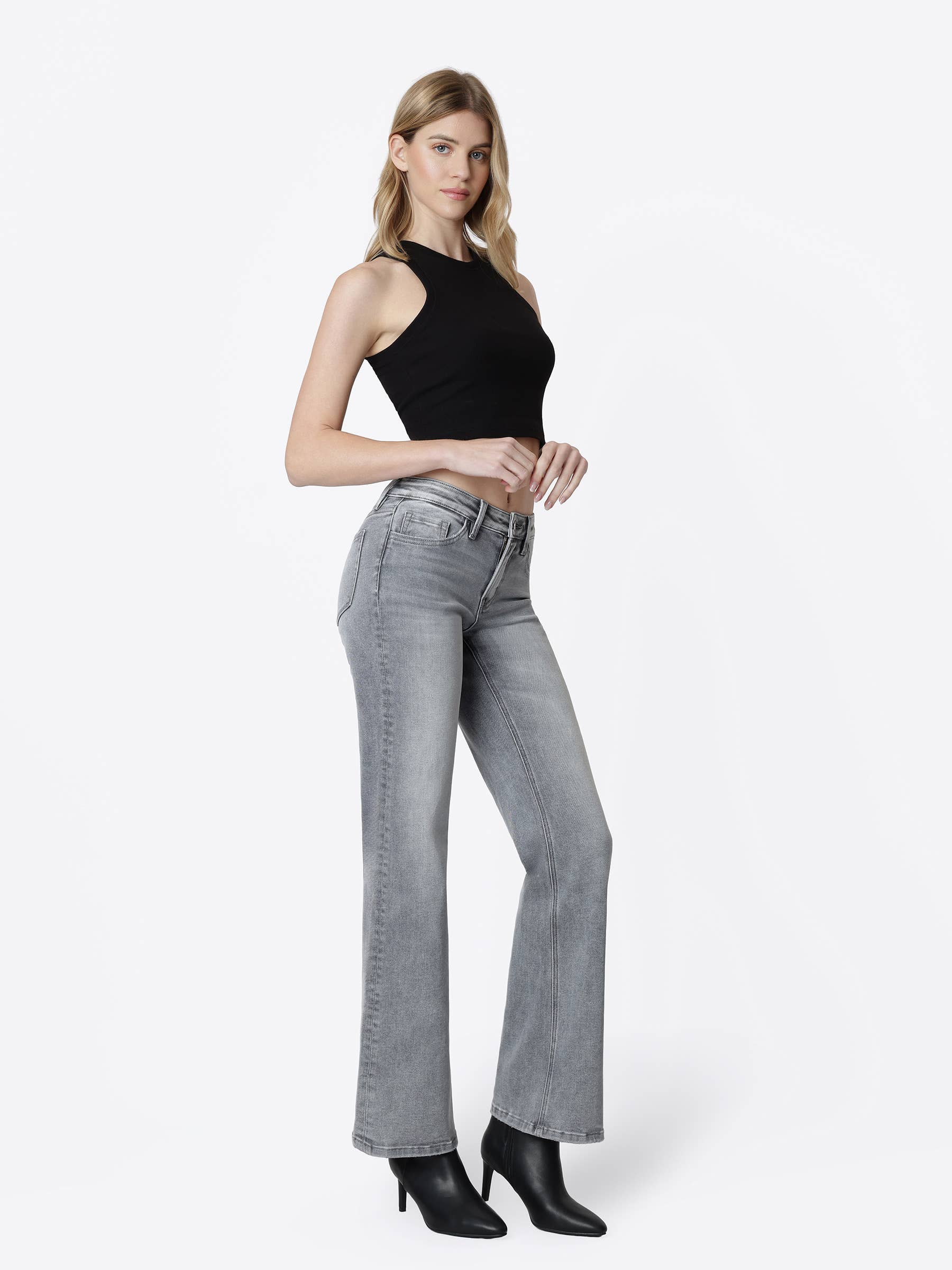 Vervet Rodan Mid Rise Vintage Flare Jeans