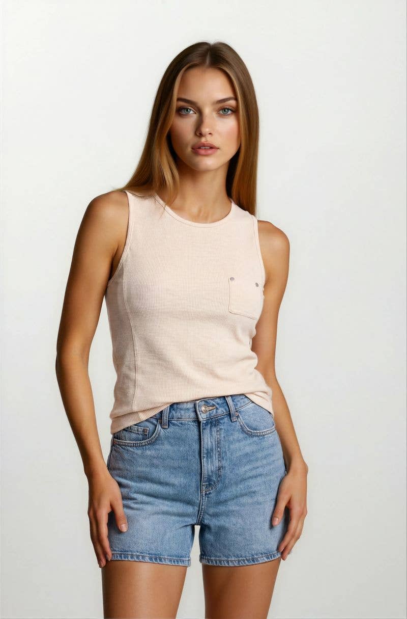 Clea Patch Pocket Tank Top PREORDER