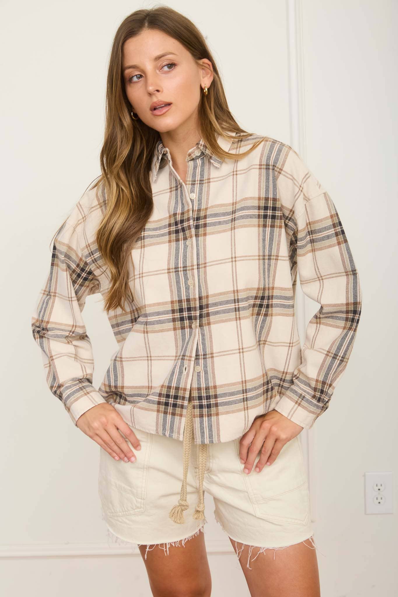 Suzie Plaid Button Down Shirt