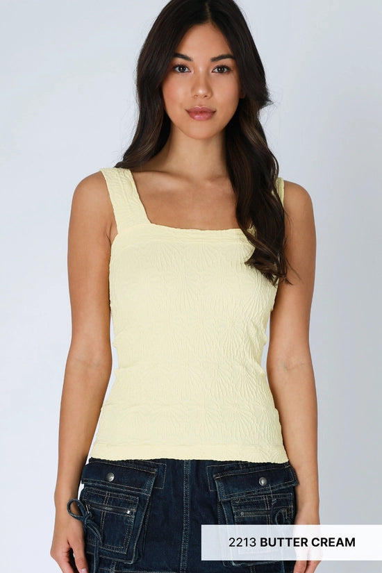 NIKIBIKI Moira Lace Textured Square Top (4 Colors!)
