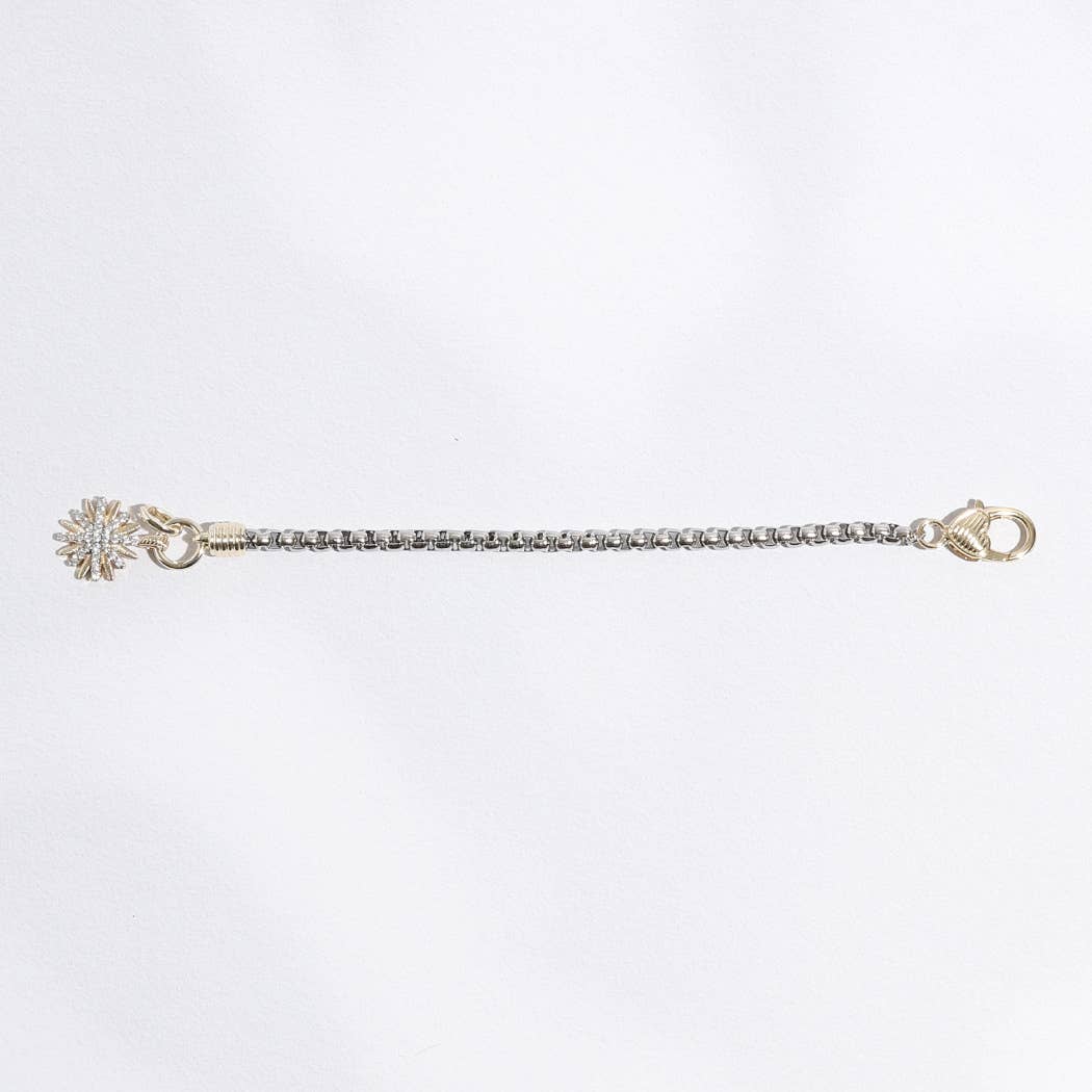 Dee Starburst Two-Toned Chain Design Bracelet