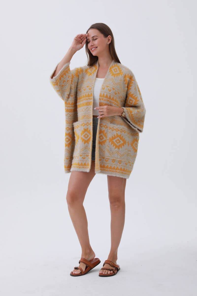 Sussex Tribal Print Cardigan PREORDER