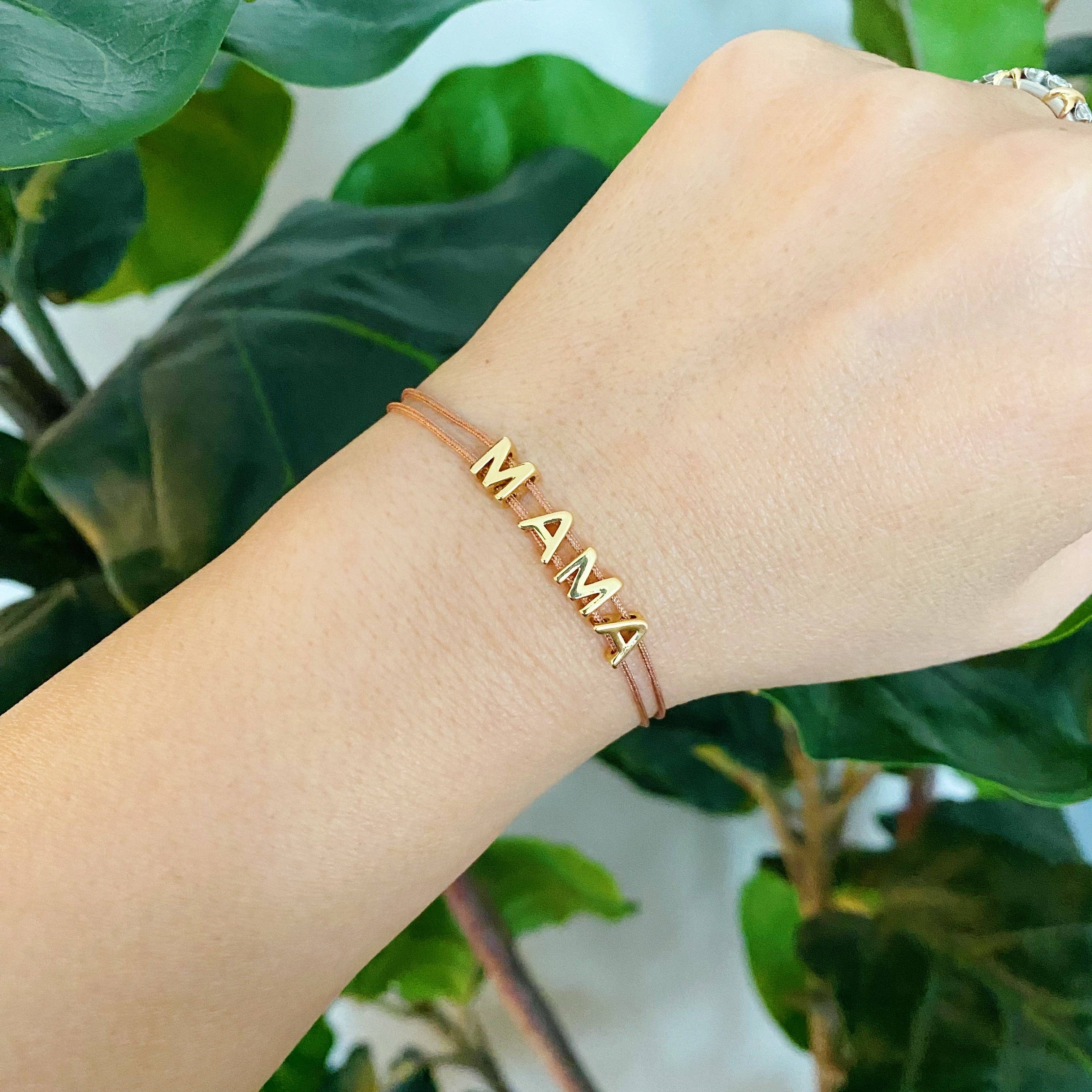Mama Satin Thread Bracelet