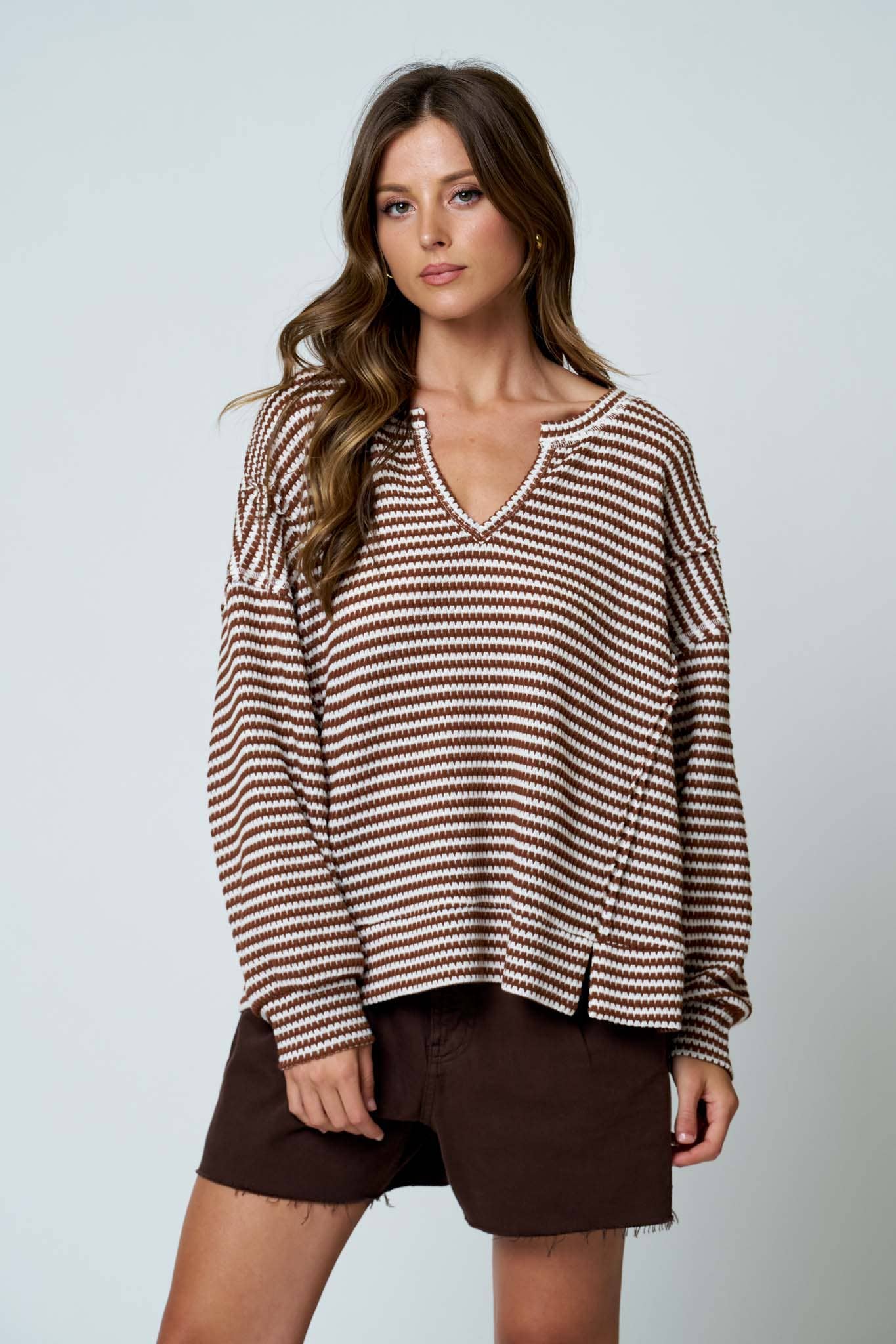 Anji Stripe Top