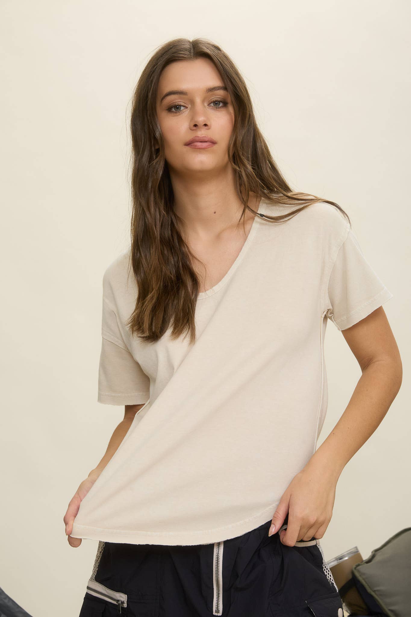 Saxton Scoop Neck Top