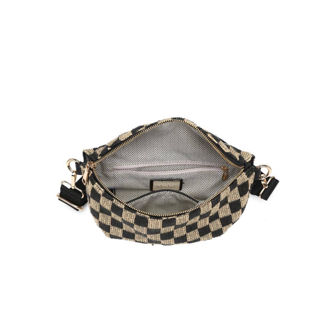 Gizelle Large Checker Belt Bag