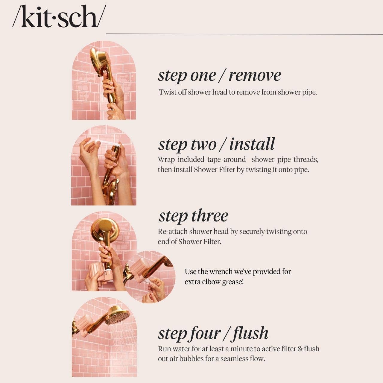 KITSCH The Shower Filter - Chrome