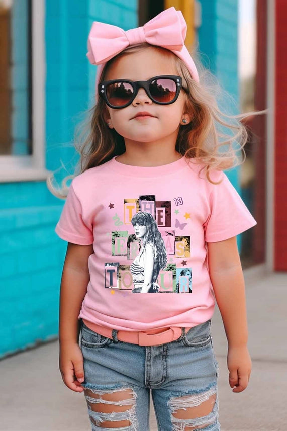 Taylor Swift Butterfly Pink Tee KIDS PREORDER