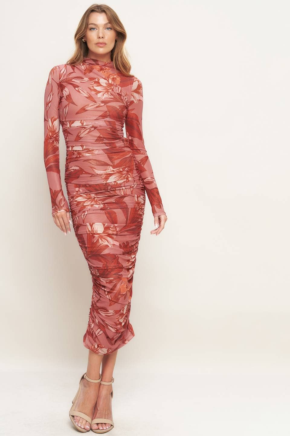 Marcus Printed Mesh Dress