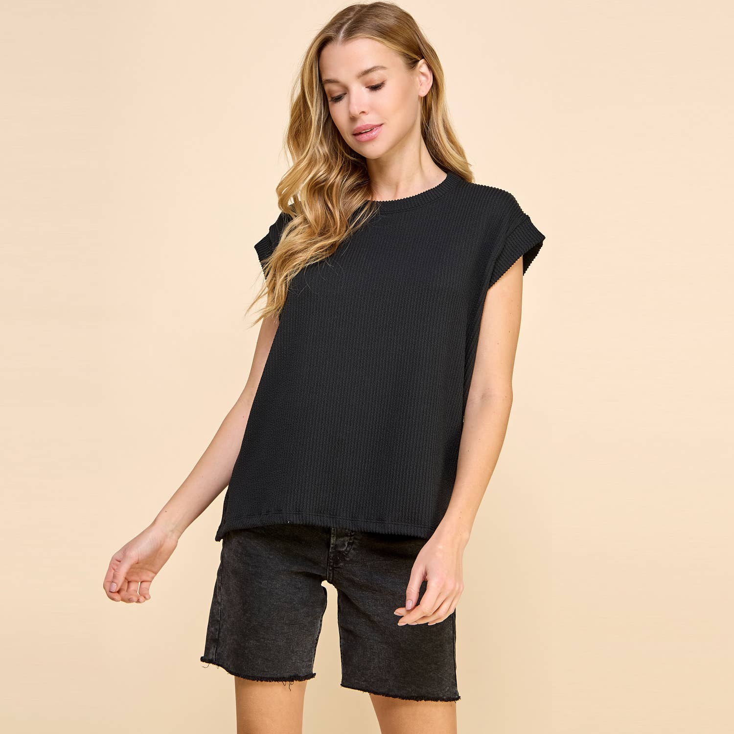 Finnie Sleeveless Solid Rib Top PREORDER