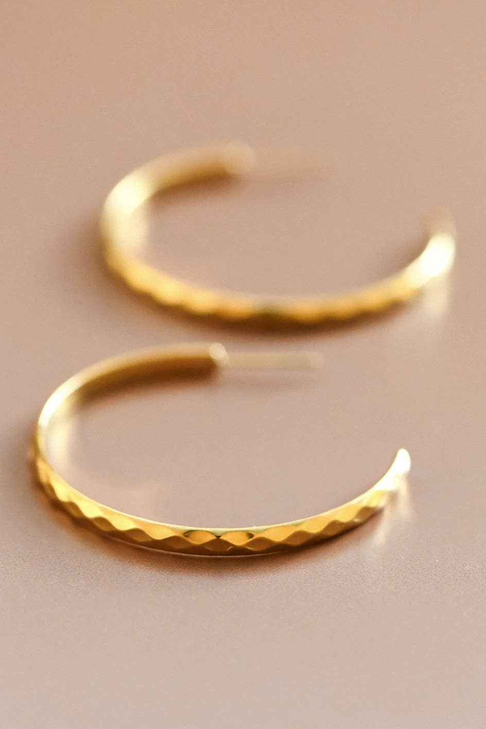 Azzie 18K Gold Hoop Earrings