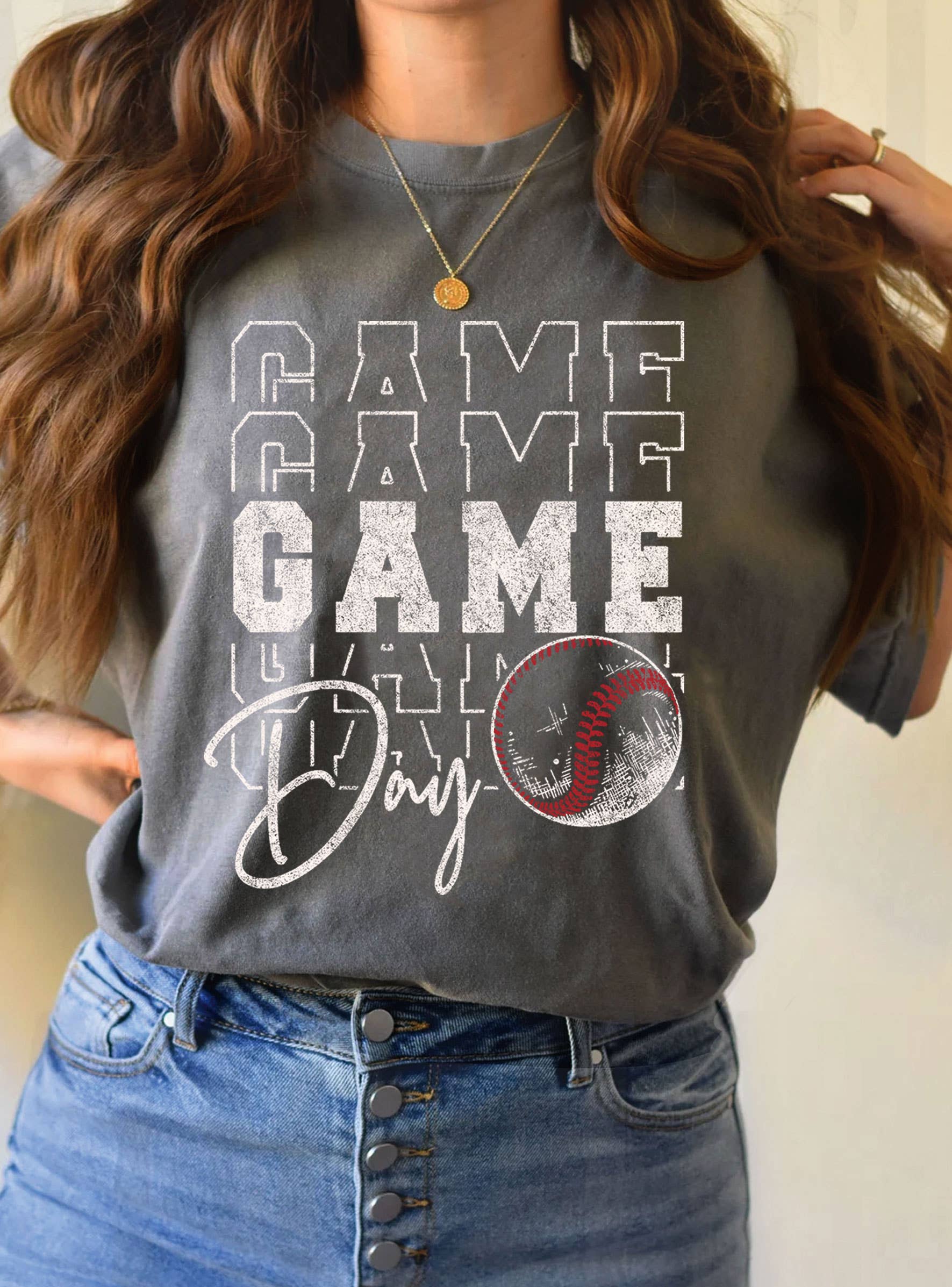 Baseball Game Day Graphic Tee FINAL SALE