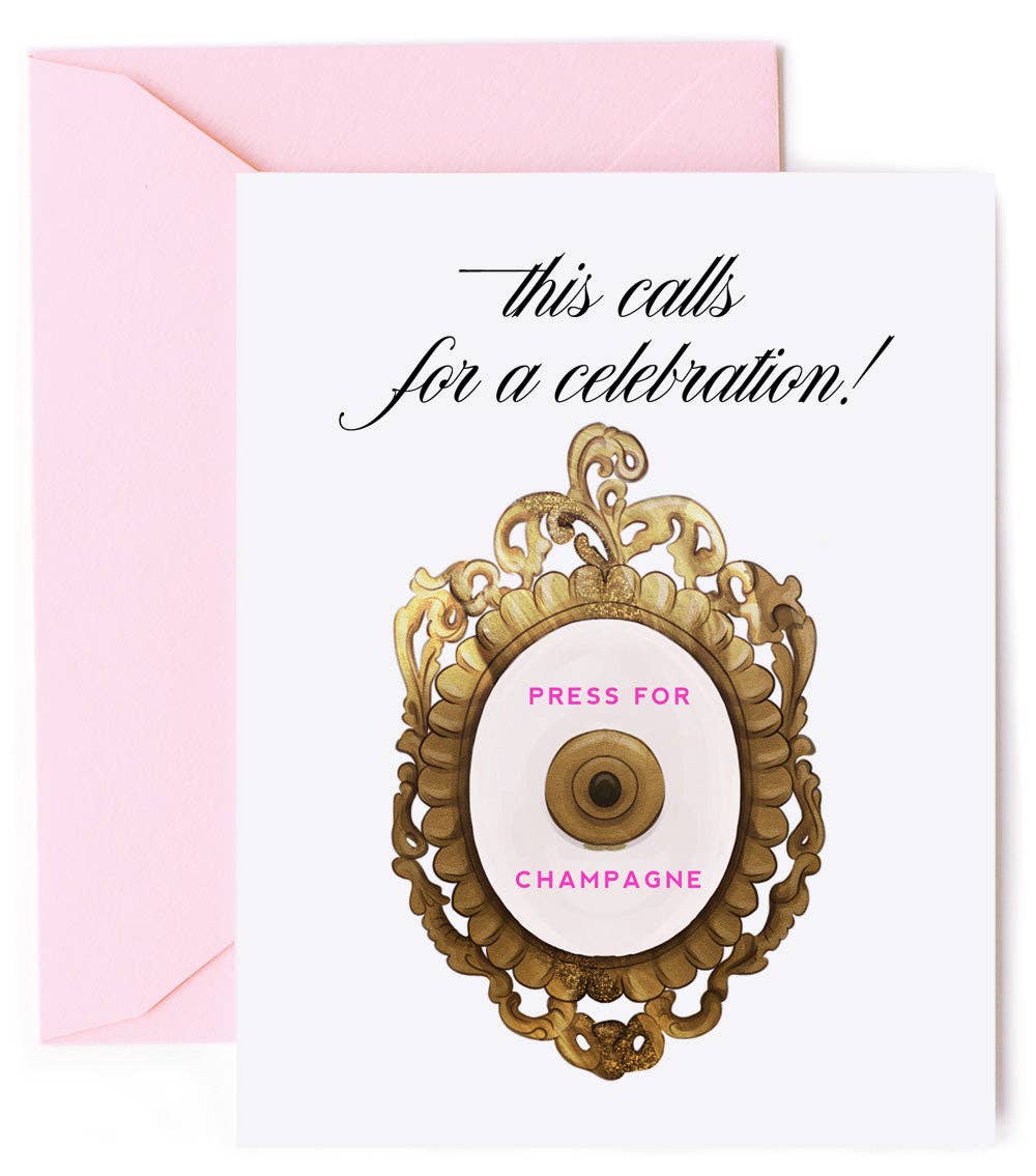 Press for Champagne, Celebration Card