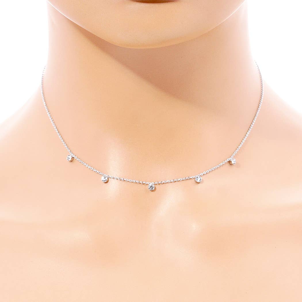 Nala Gold-Dipped Round Accent Necklace