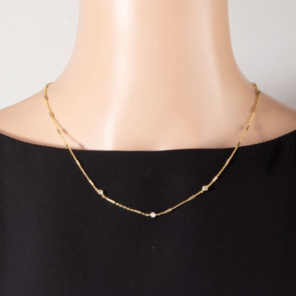 Adi Station Bar Chain Necklace
