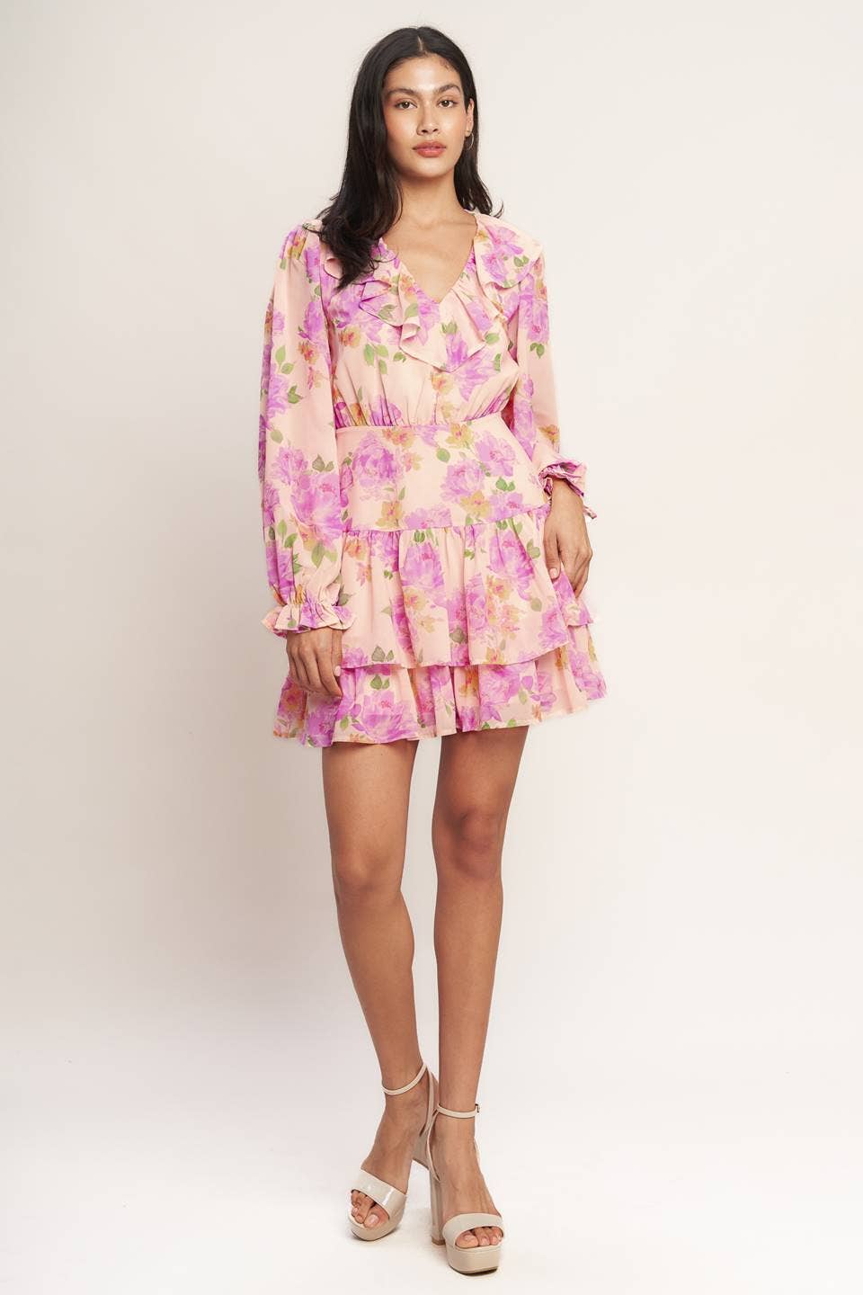 Teah Print Mini Dress