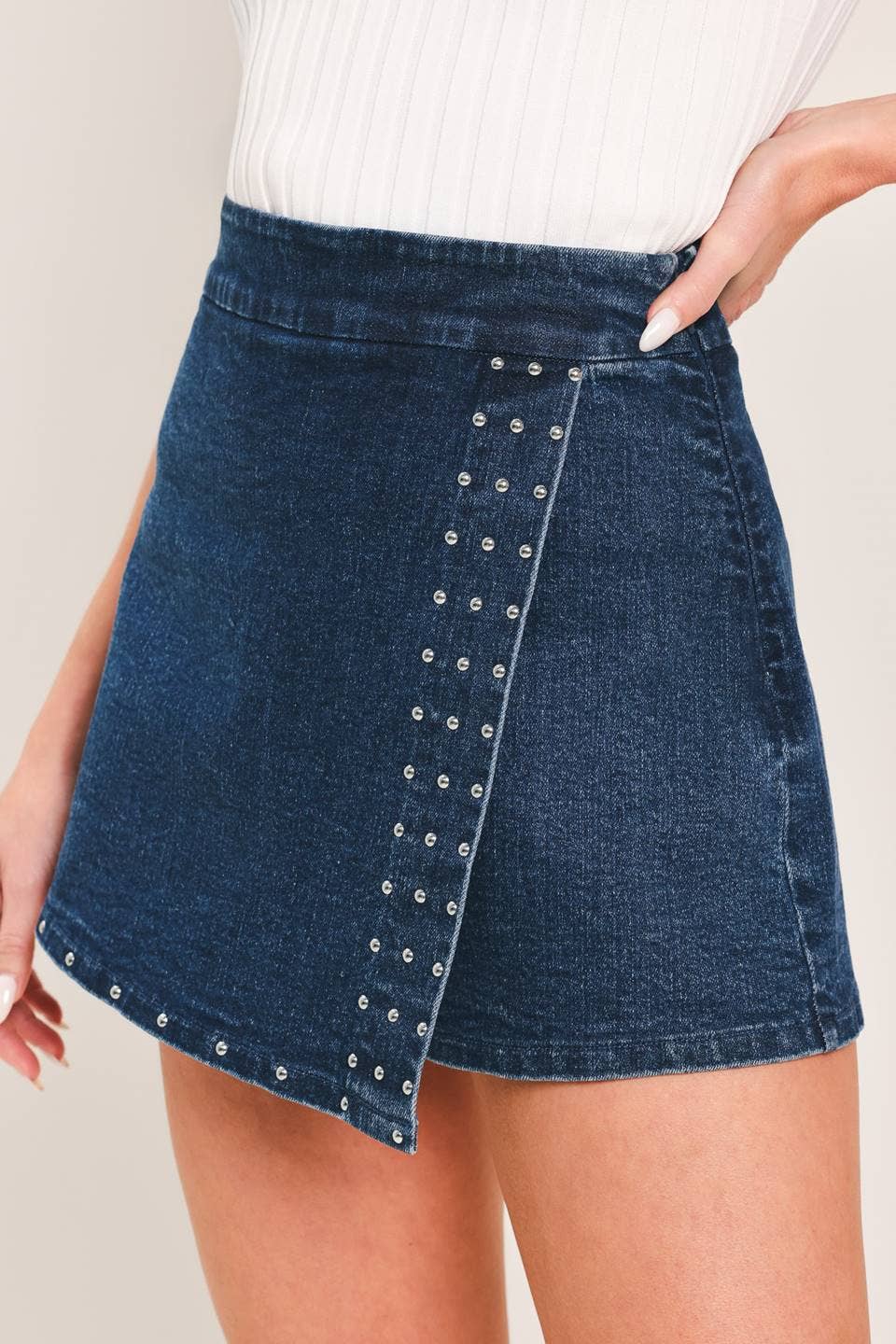Vaida Denim Skort Skirt