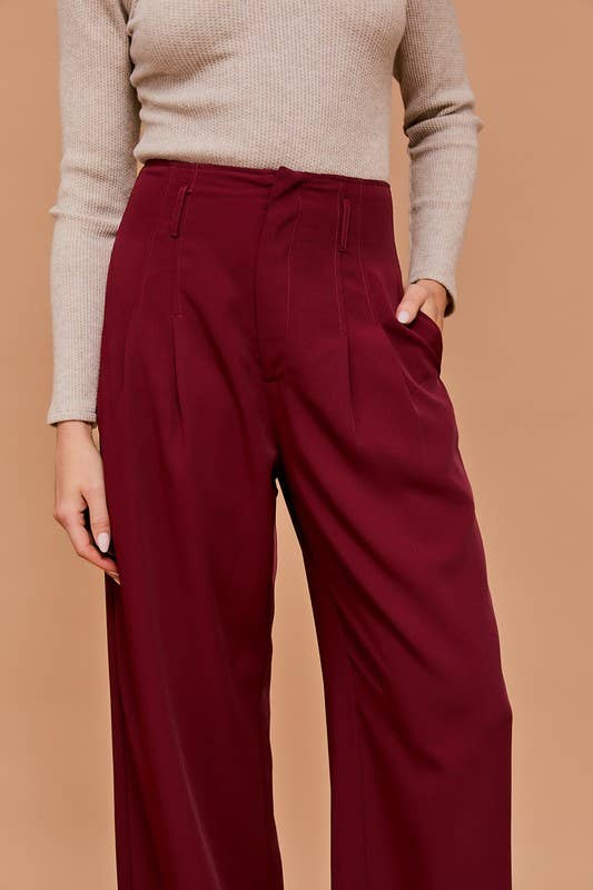 Beau High Waist Wide Leg Pants (2 Colors!) FINAL SALE