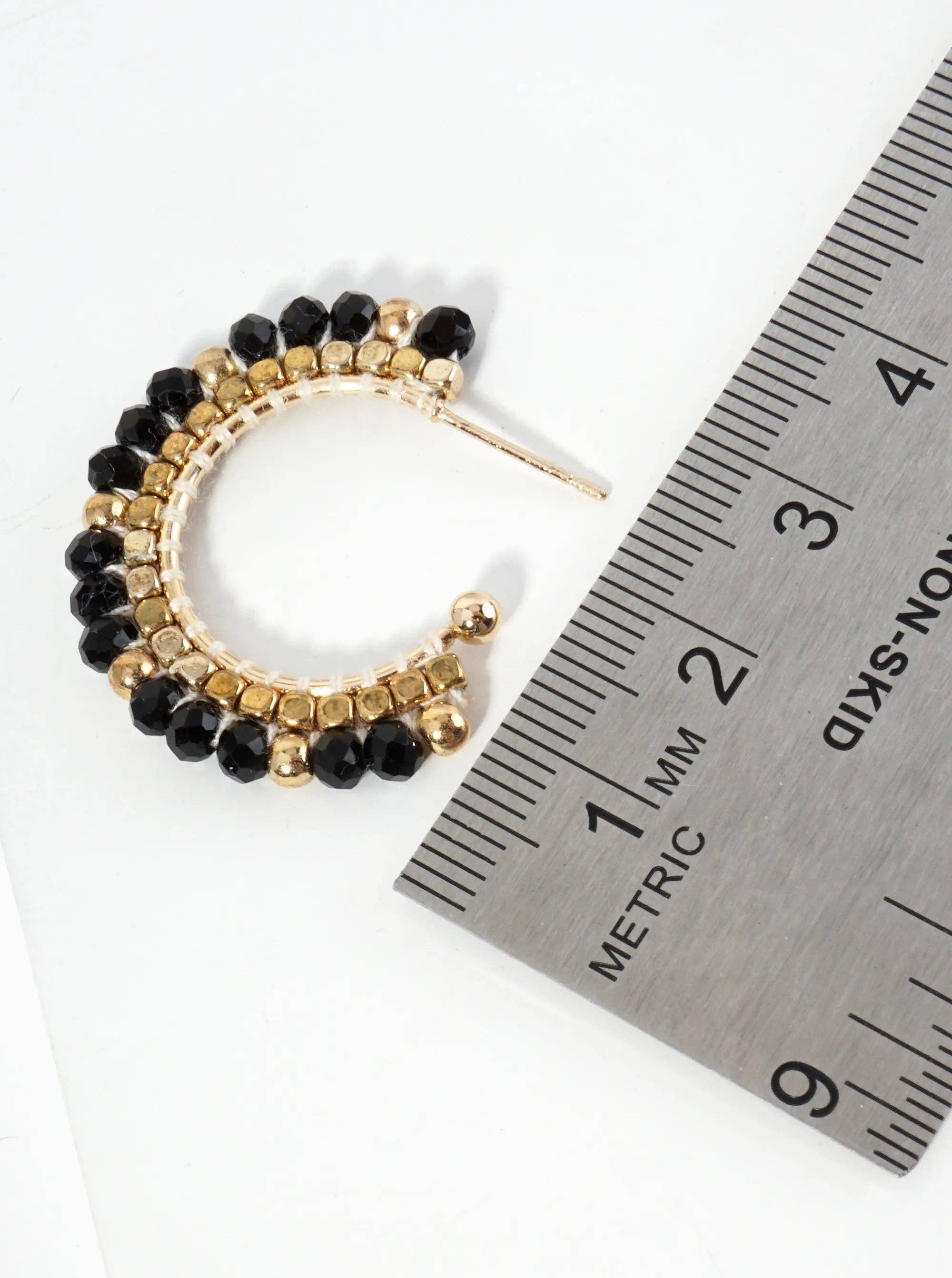 Yerk Hoop Bead Earrings
