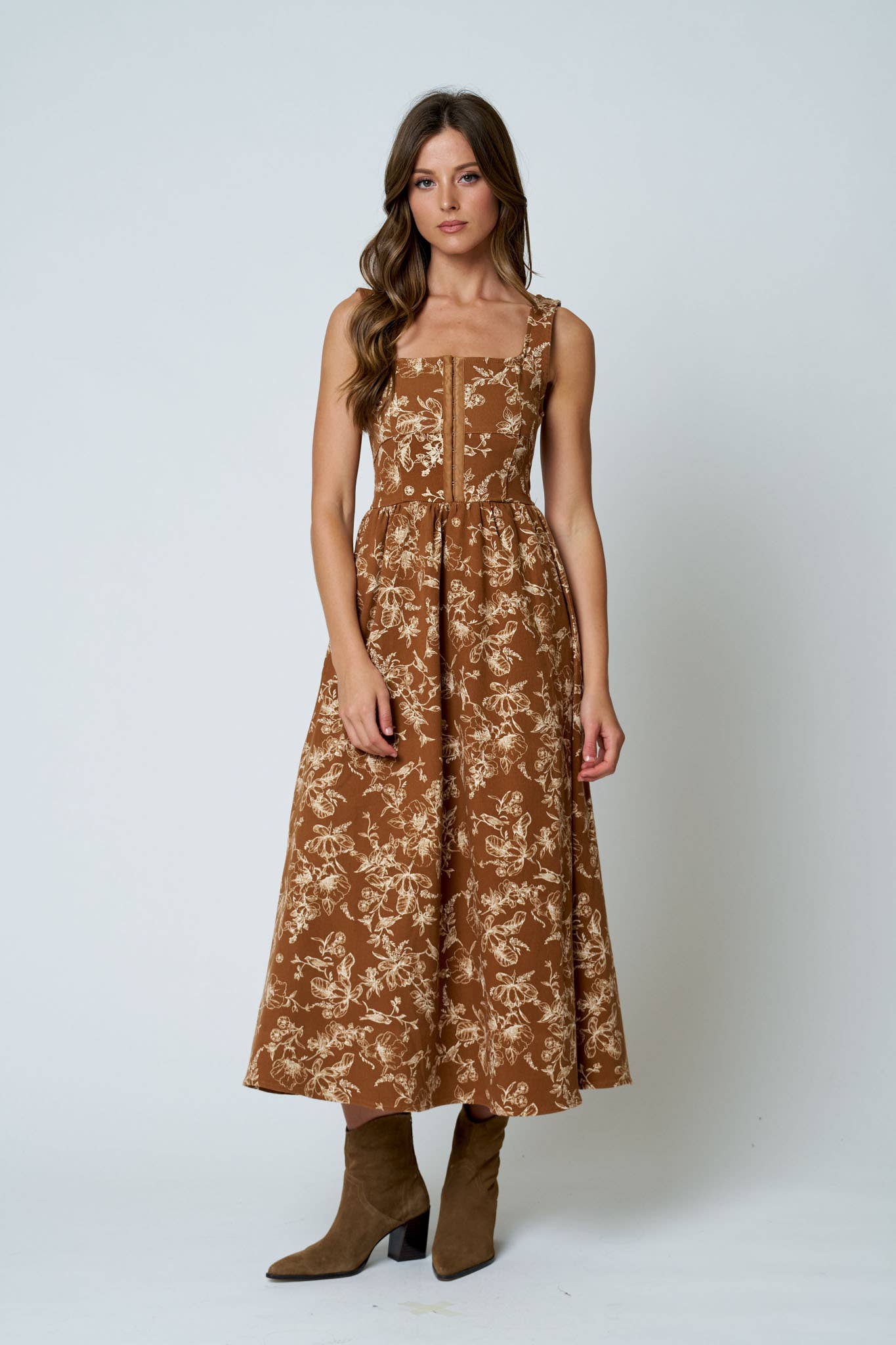 Gerla Floral Midi Dress PREORDER