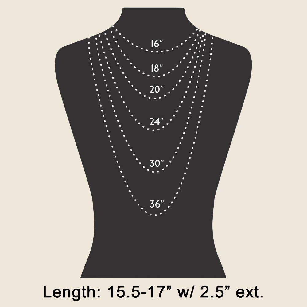 Ateena Coin And Oval Cz Charm Layered Chain Necklace (2 Colors!)