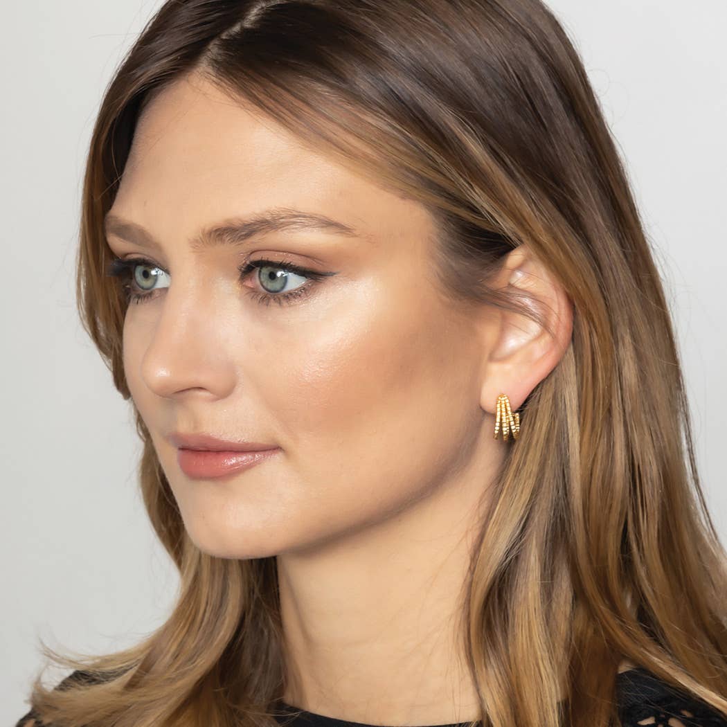 Deb 14K Gold Dipped Hoop Earrings