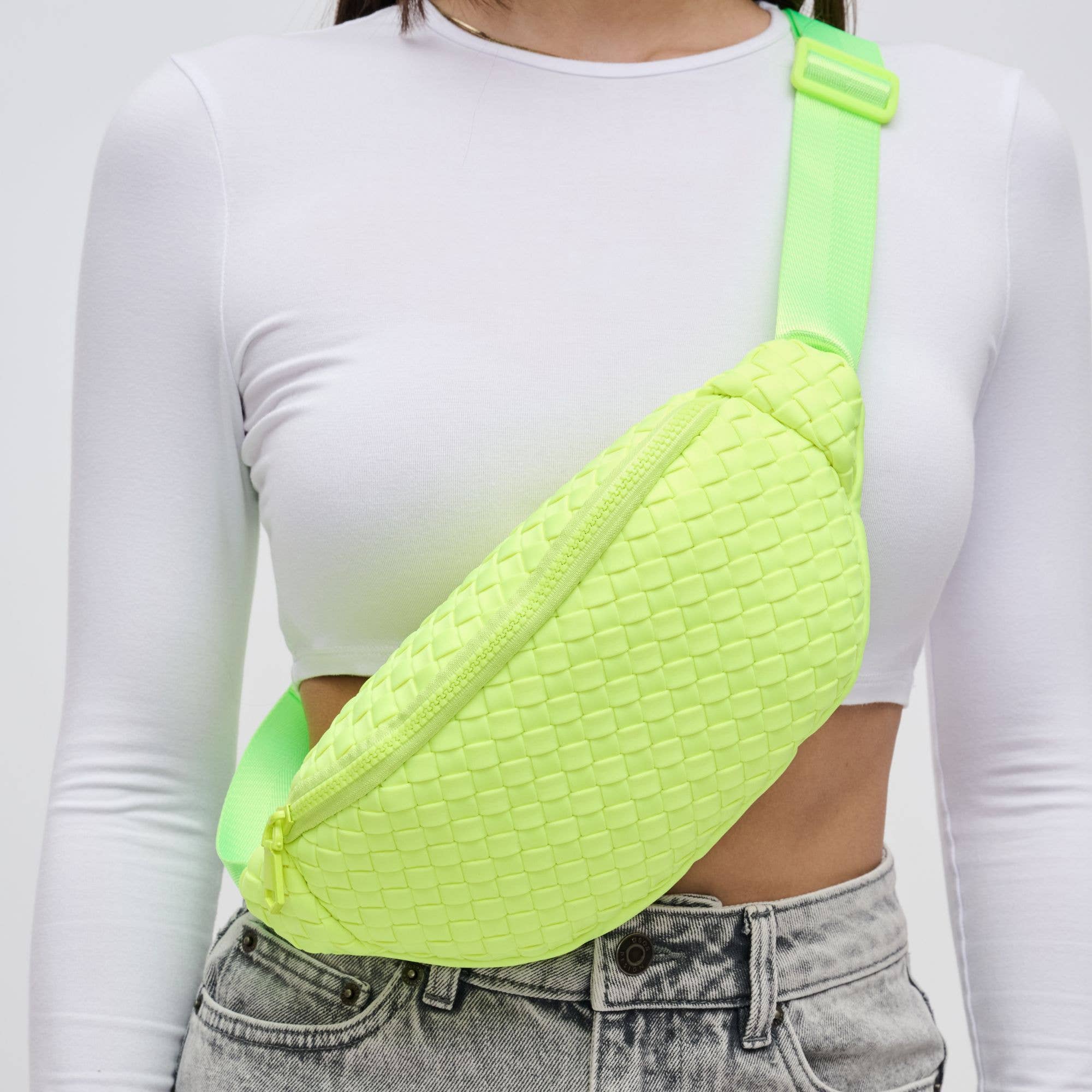 Sol and Selene Aim High Woven Neoprene Belt Bag (4 Colors!) FINAL SALE