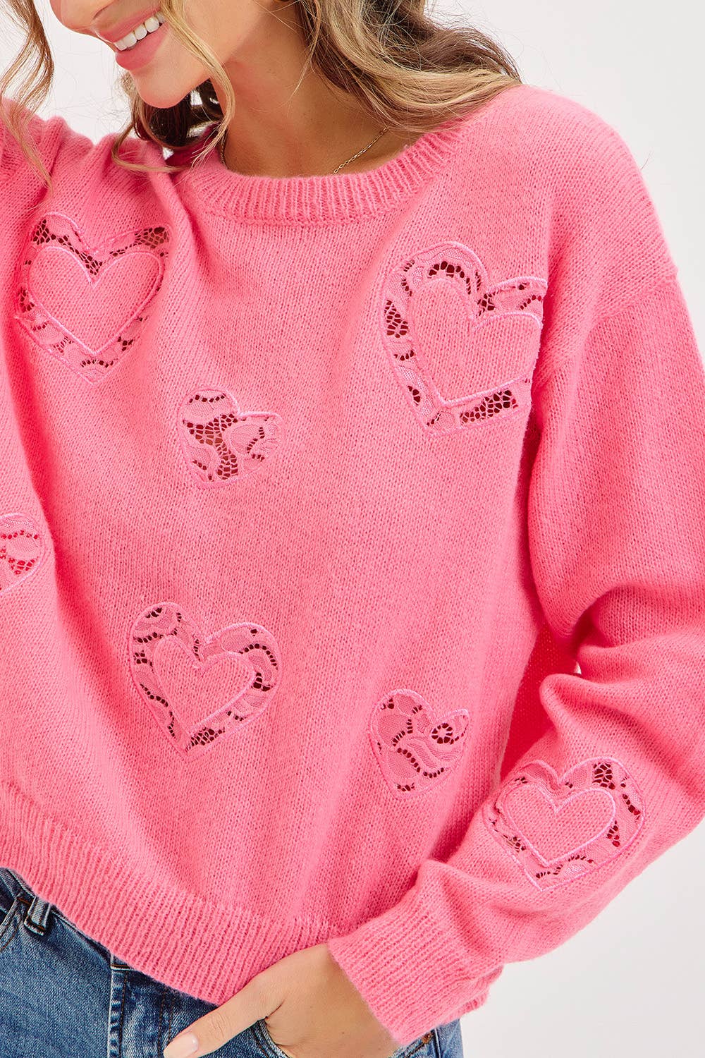 Crushing Heart Cutout Sweater FINAL SALE