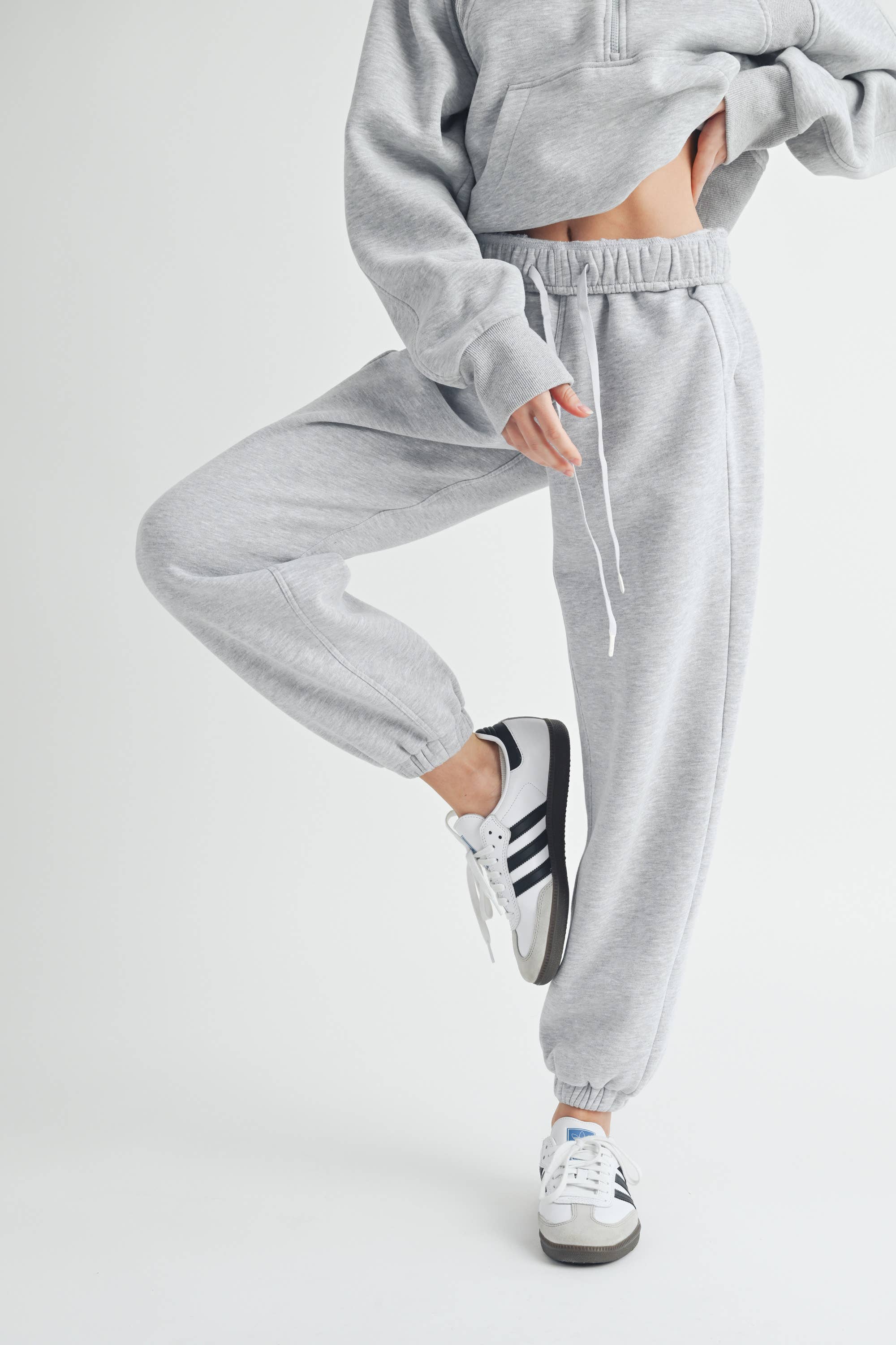 Rani Heather Grey Jogger Pants