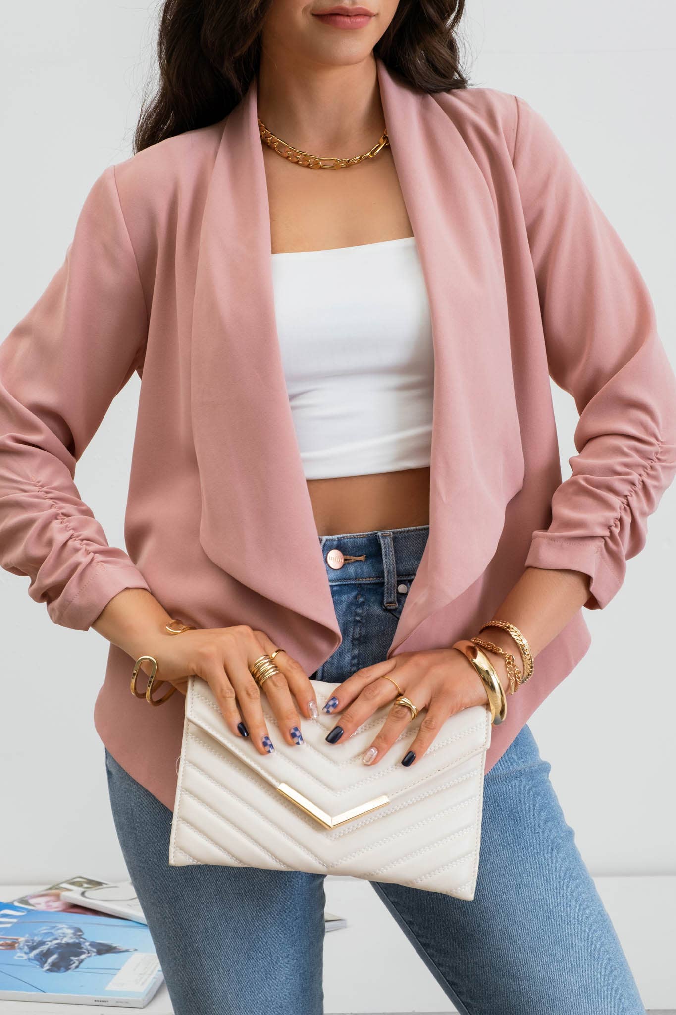 Coco Ruched Blazer