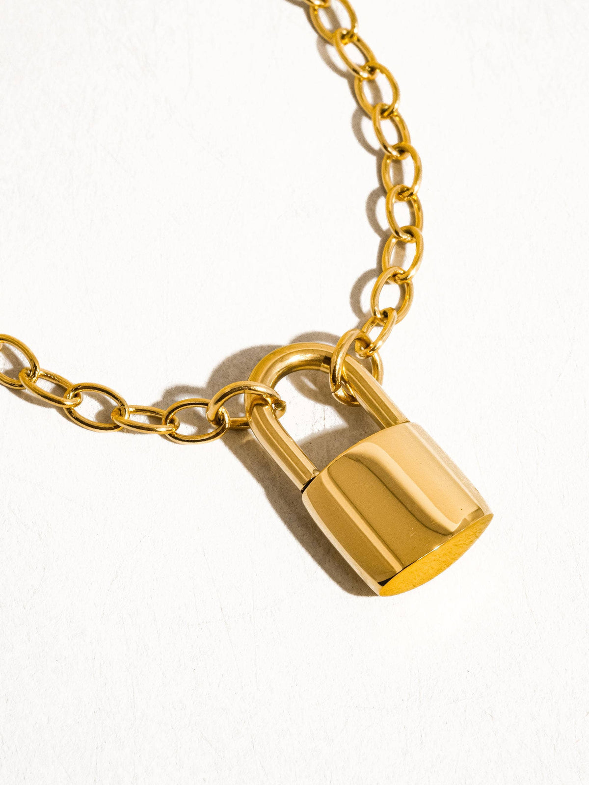 Flânerie by MAIQ Locky 18K Non-Tarnish Lock Chain Necklace