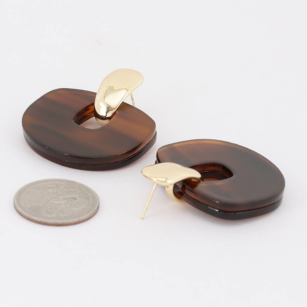 Vandry Geometric Drop Earrings