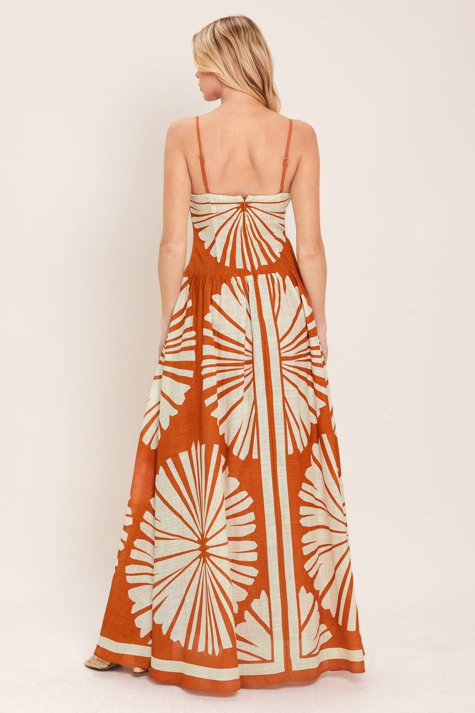 Yola Print Maxi Dress