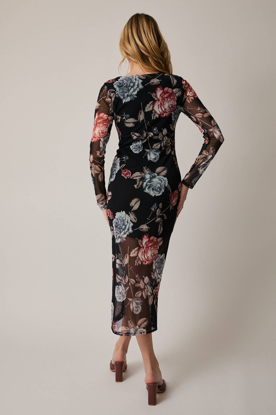 Victoria Boat Neck Floral Dress