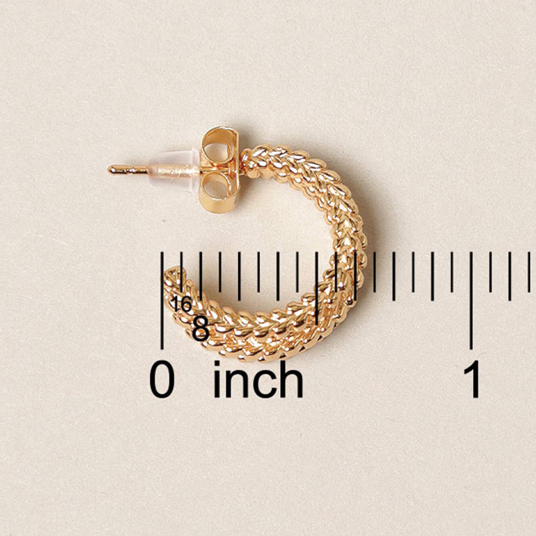 Deb 14K Gold Dipped Hoop Earrings