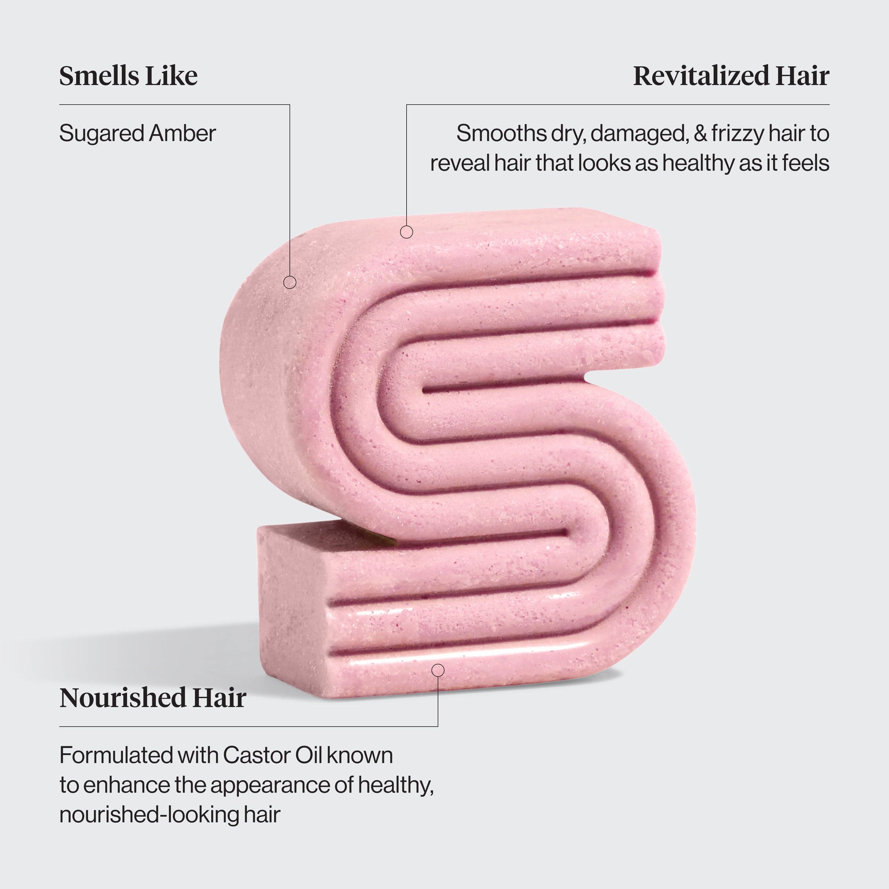 KITSCH Castor Oil Nourishing Shampoo & Conditioner Bar Combo