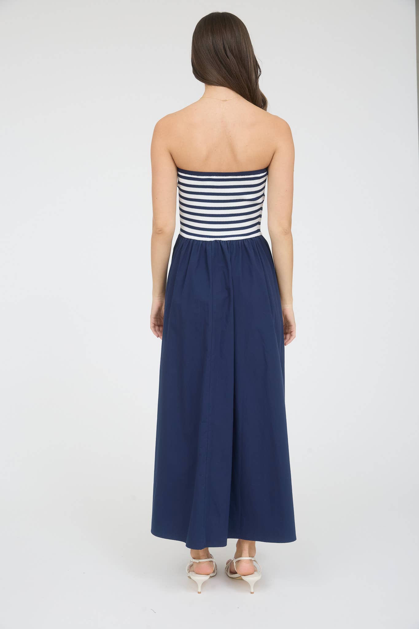 Yara Stripe Midi Dress