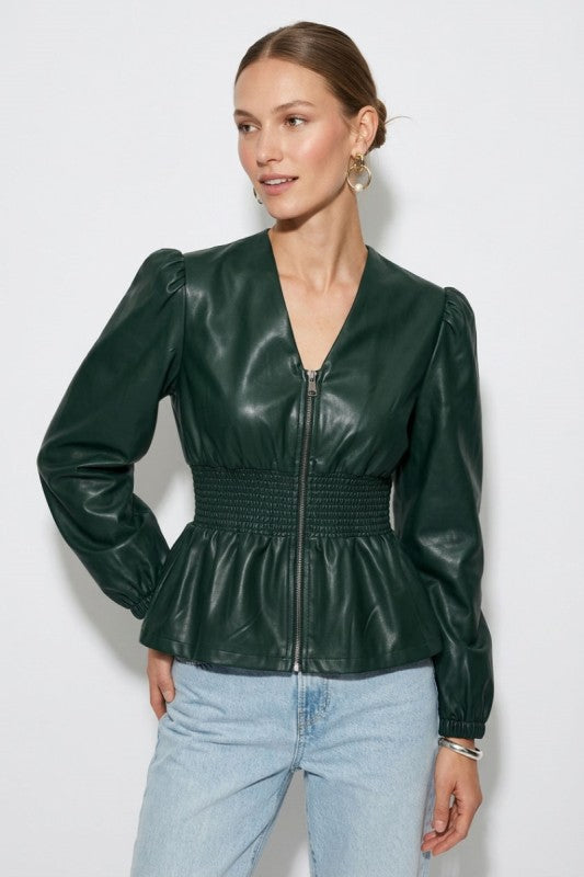 Easton Faux Leather Top