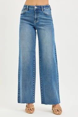 RISEN Geoff High Rise Wide Leg Jeans