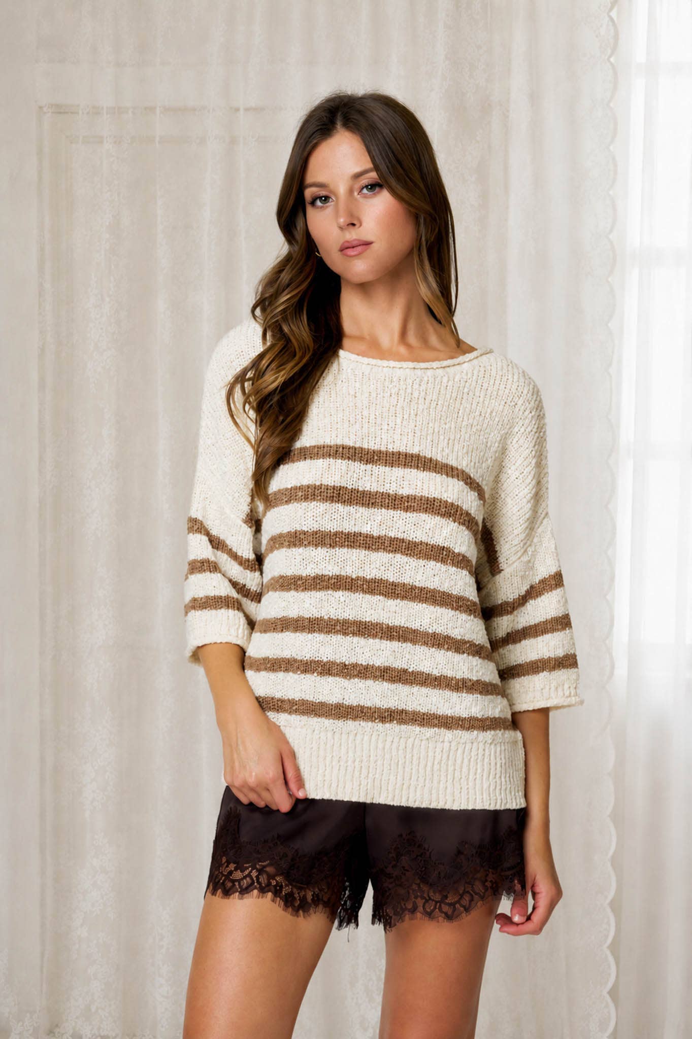 Arthur Stripe Knit Sweater Top