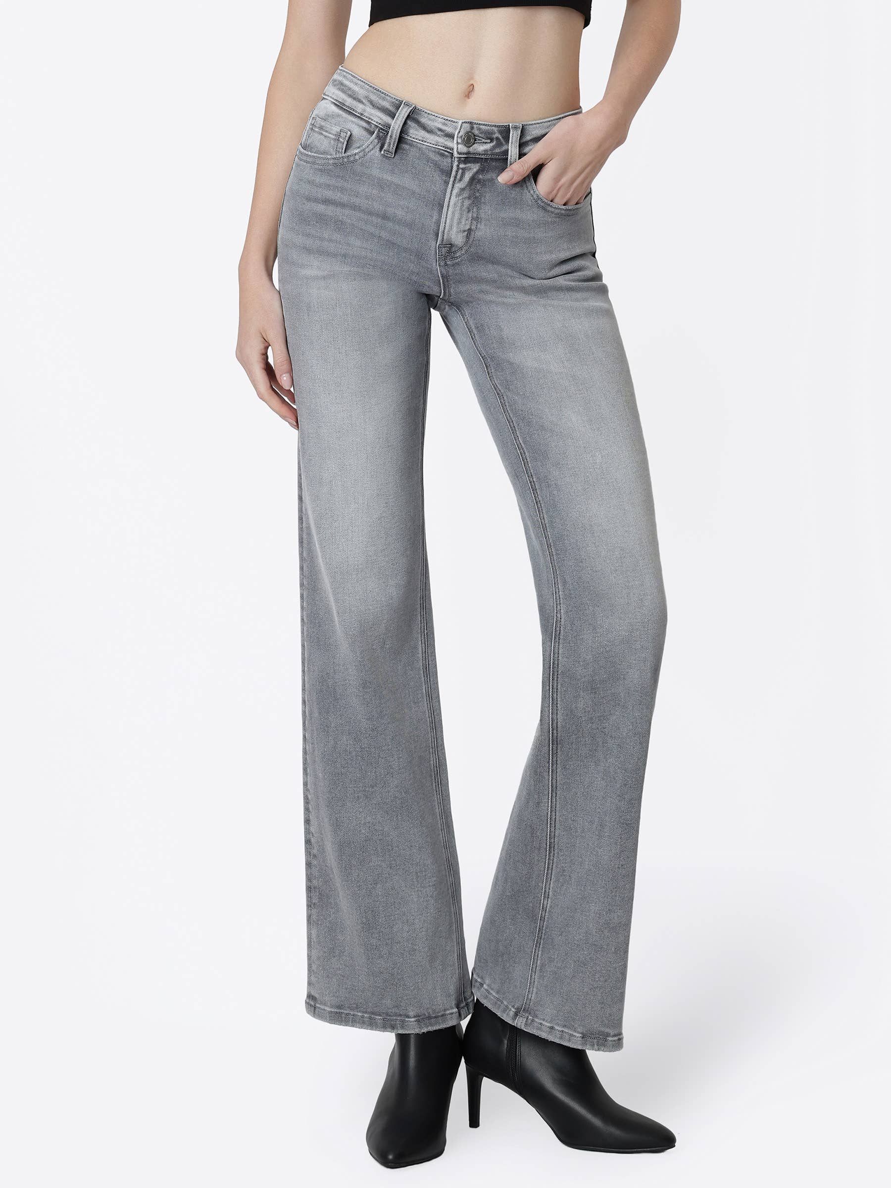 Vervet Rodan Mid Rise Vintage Flare Jeans
