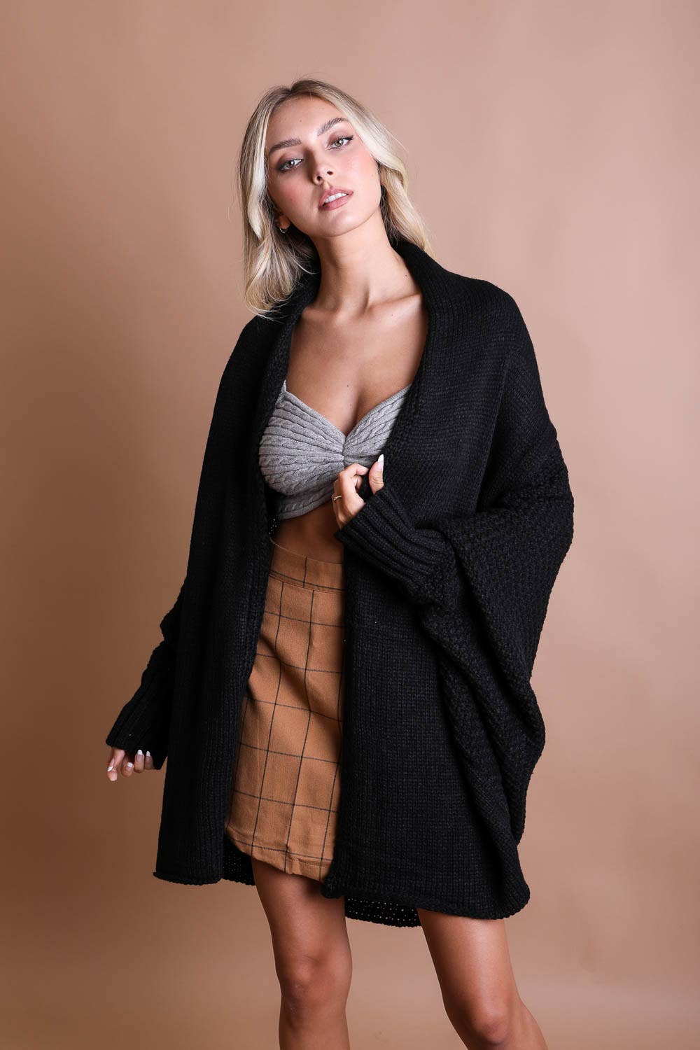 Stella Bat Sleeve Knit Cardigan (3 Colors!) PREORDER