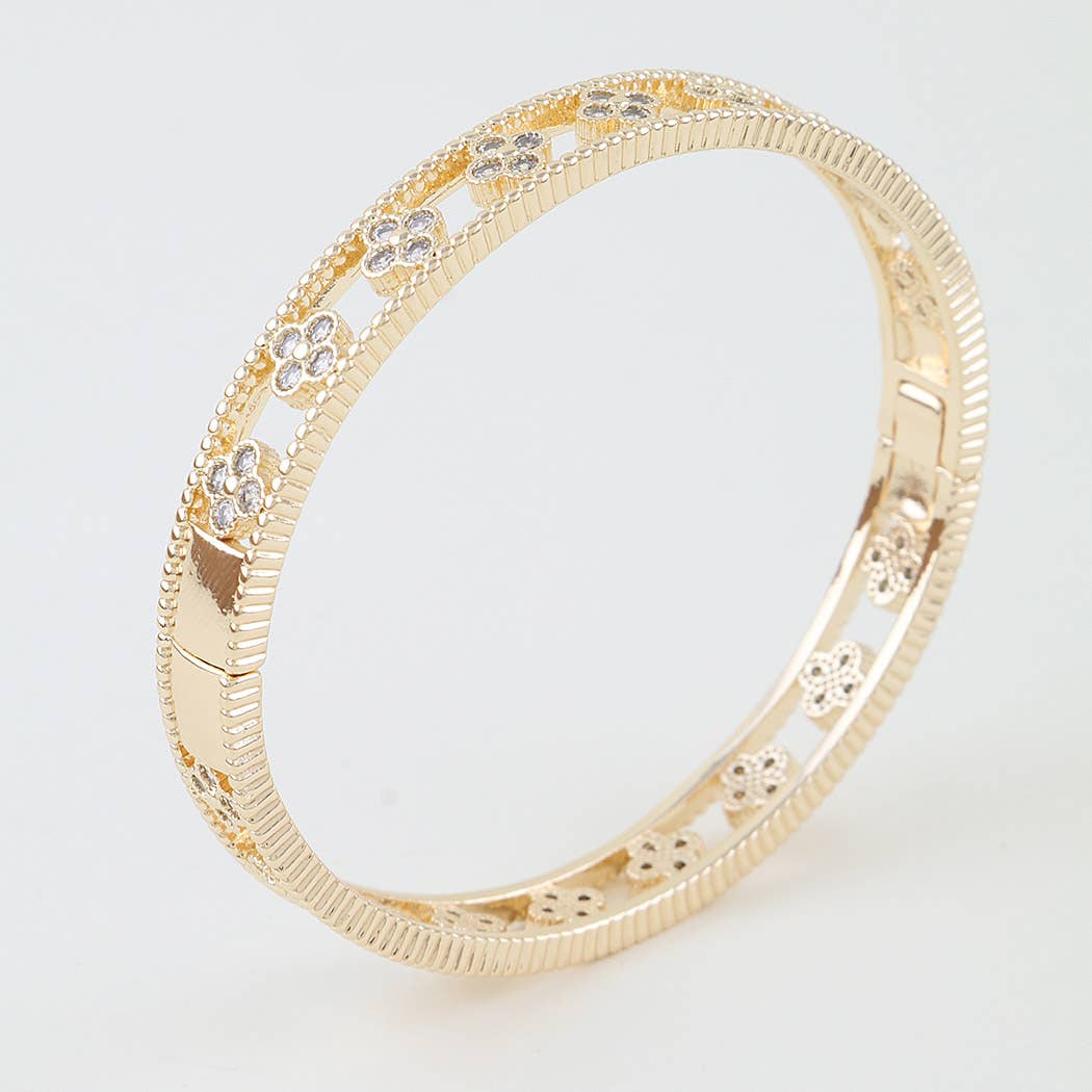 Verley Multi Bejeweled Open Clover Bracelet